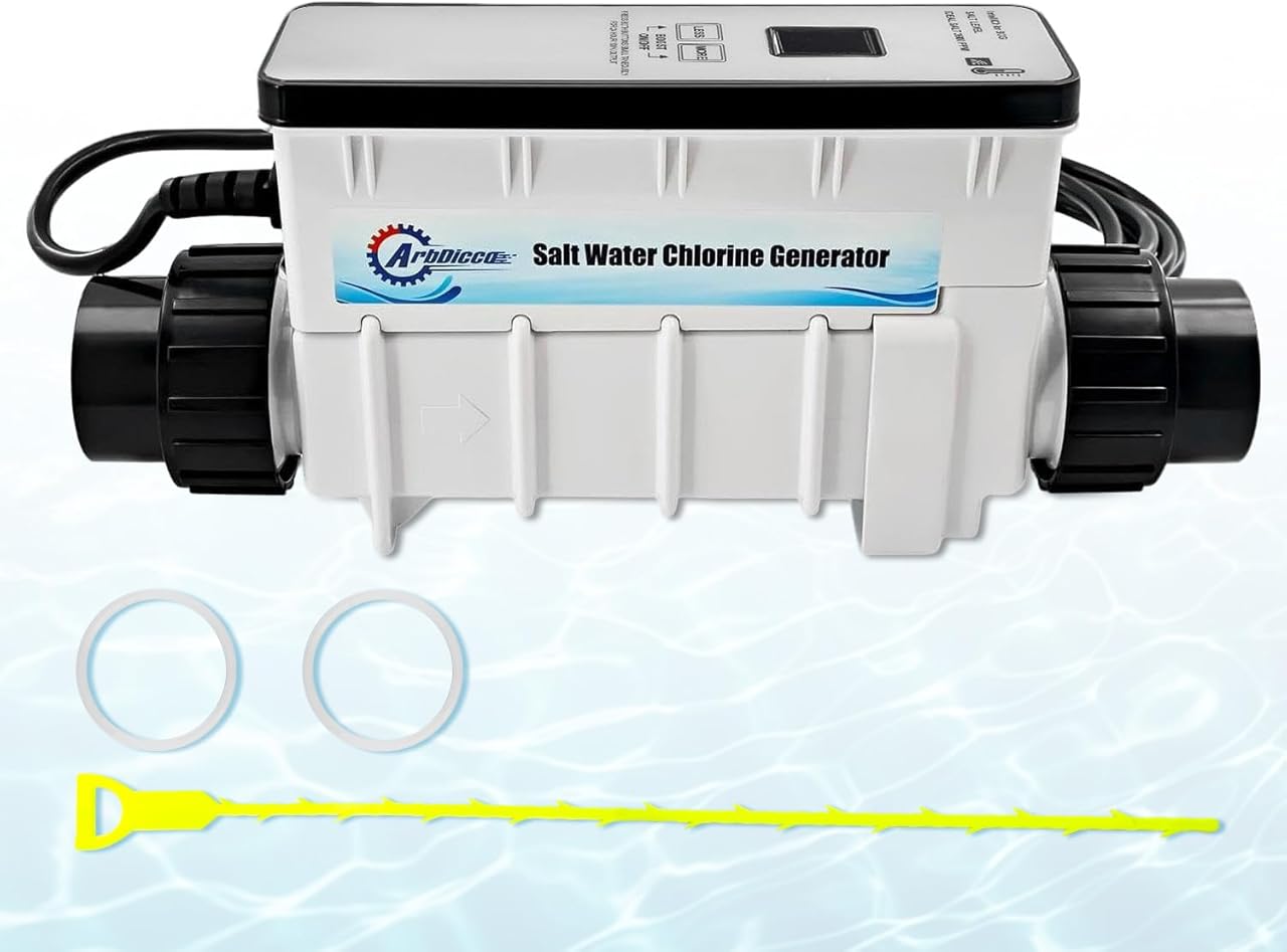 Upgraded IC40 Salt Cell EC-520555 Replacement for Pentair IntelliChlor IC40 Salt Chlorine Generator up to 40,000 Gallons In-Ground Swimming Pools