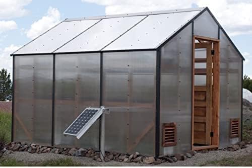 Amtrak Solar 100 Watt Attic Fan works 24 hours with Wind Turbine and Solar Power to cool your house, shed, or garage