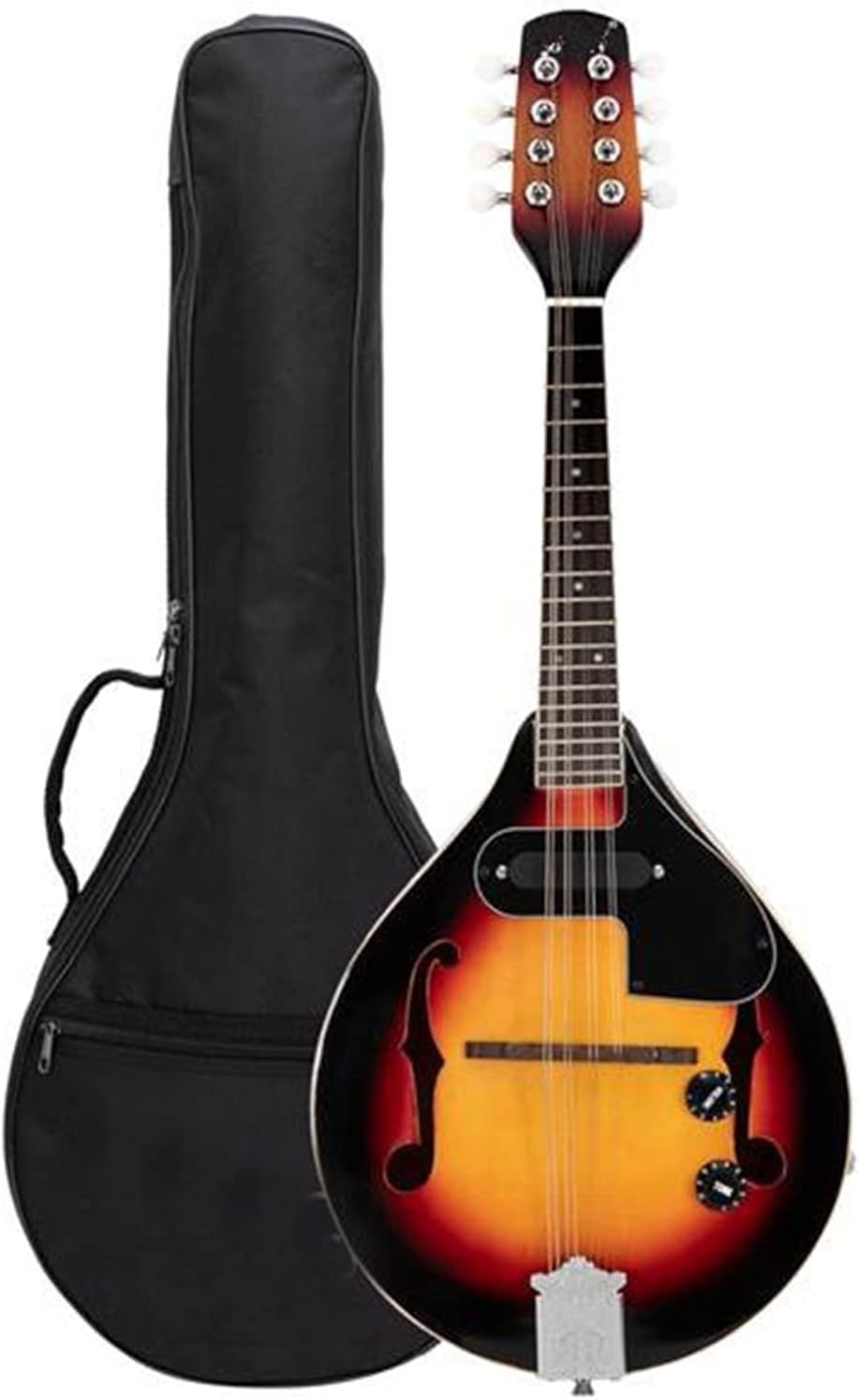 TSTS Mandolin Musical Instrument A Style 8-String Acoustic Electric Mandolin Double Mandolin with Gig Bag for Beginner (Color : 03)