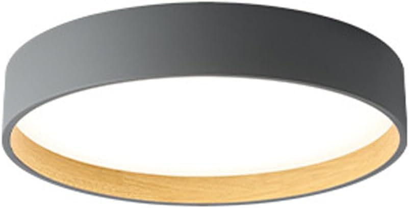 European Style Led Ceiling Light Flat Modern Round Saving Ceiling Lamp Remote Control Infinite Dimming 3000K-6000K Close to Ceiling Decoration Lighting Fixture for Living Room Bedroom(Natural)