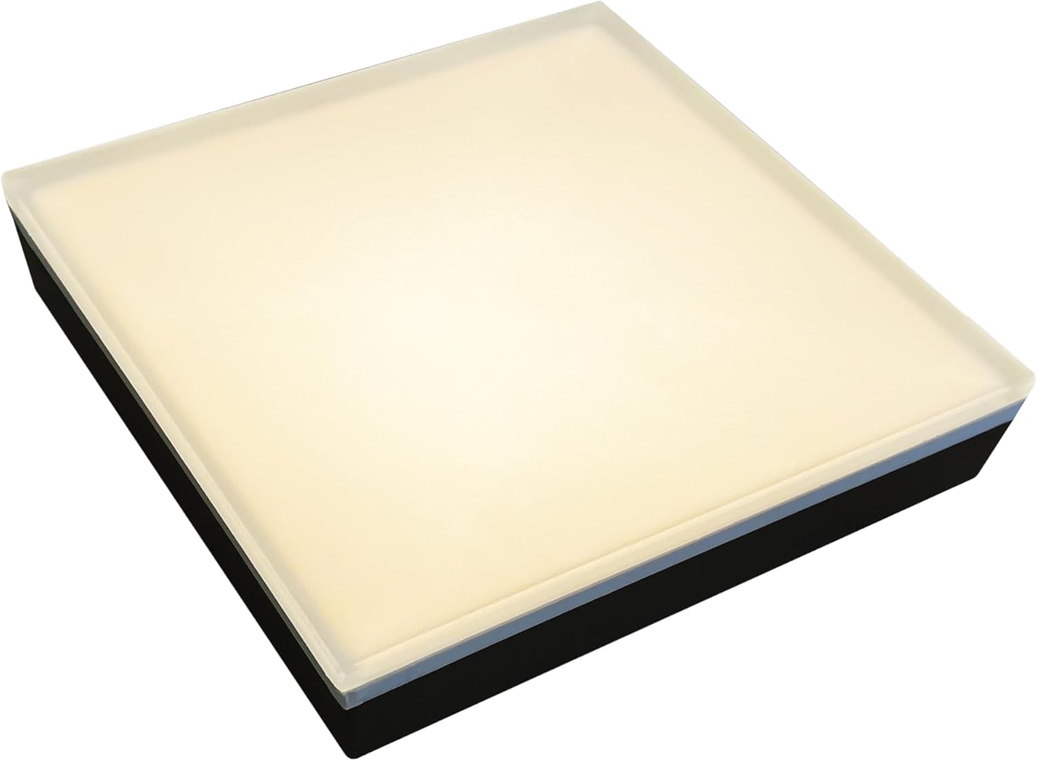 LUMENGY Paver Light 12x12 Inch (11.81 x 11.81 inches), 2700K Warm White Glare-Free Illumination for Driveways, Pathways, Pool Deck & Patios,12V AC/DC, Waterproof & Drive-Over Rated