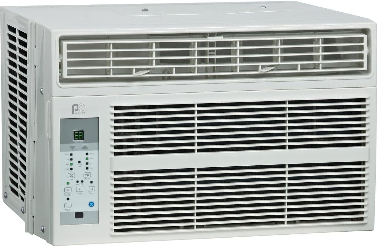 Perfect Aire PAC6000 6000BTU Window Air-Conditioner for Room Size 15.5' x 16', 250 Sq Ft