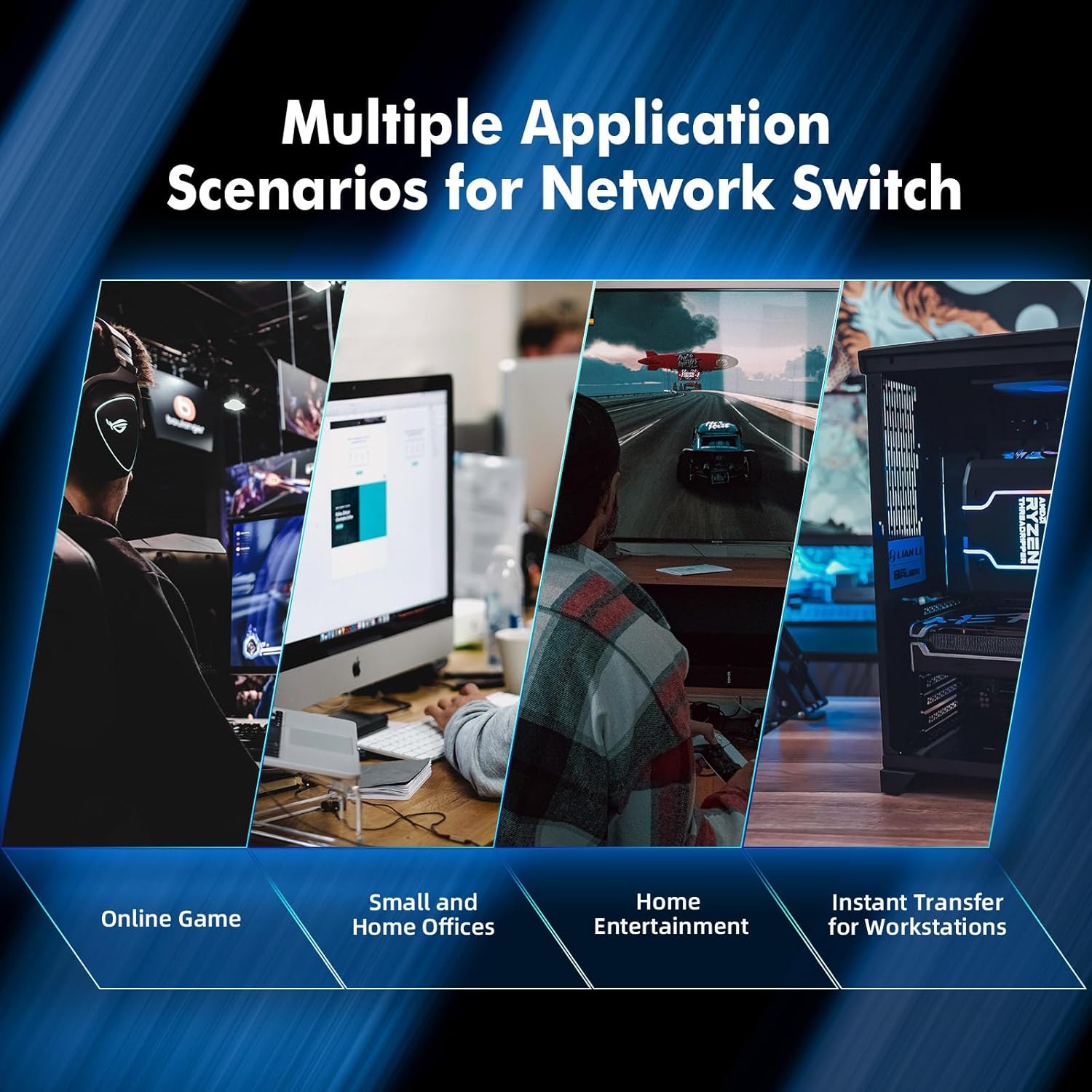 MokerLink 26 Port Gigabit Managed Switch, 24 Port GE, 2 x 1G SFP, L2 Smart Web Managed, Rackmount Fanless, QoS Vlan IGMP ACL