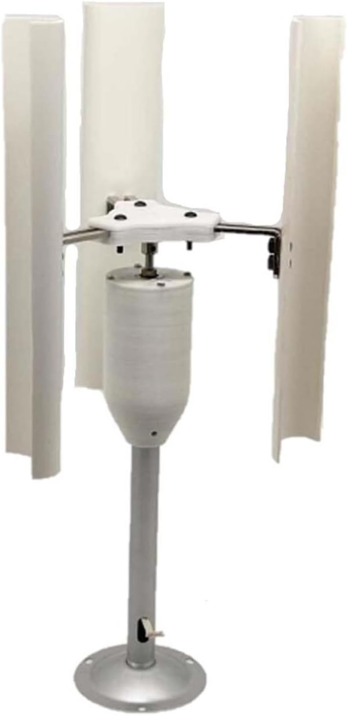 Three-Phase Permanent Magnet Generator 3 Blades 20W Vertical Axis Wind Turbine Model Vertical Axis Windmill Wind Turbine Model Toy Night Light Production DIY Display