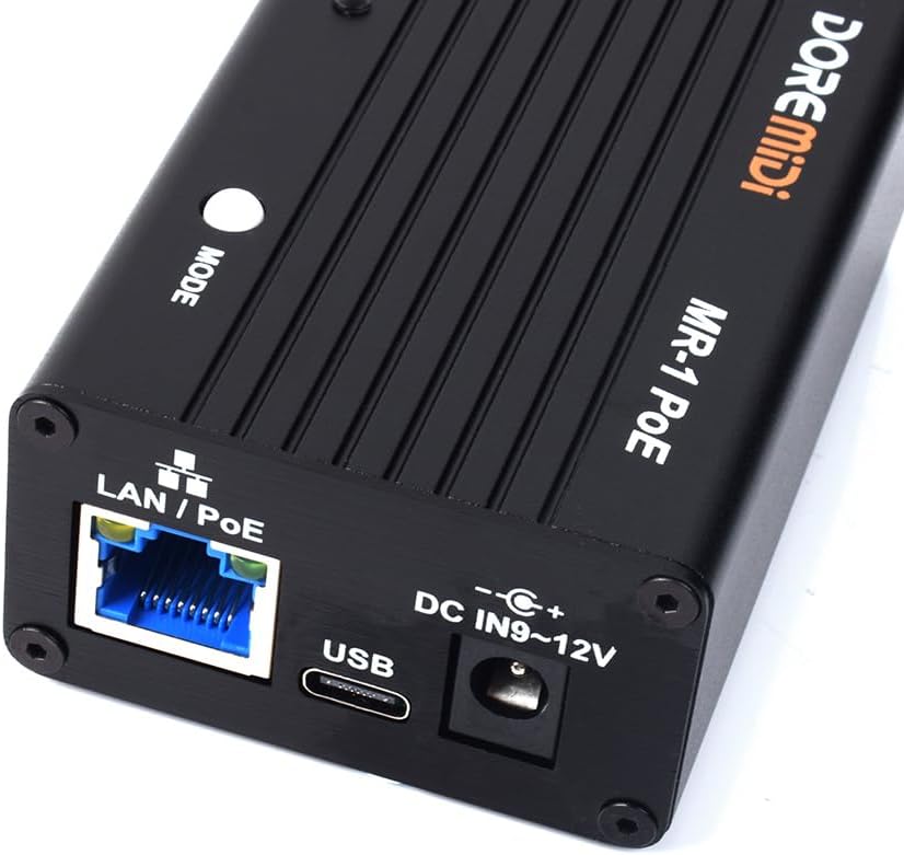 RTP MIDI Network Interface MR-1 PoE