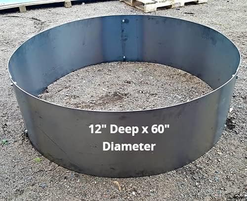 Steel Round Fire Pit Metal Campfire Ring Liner 12
