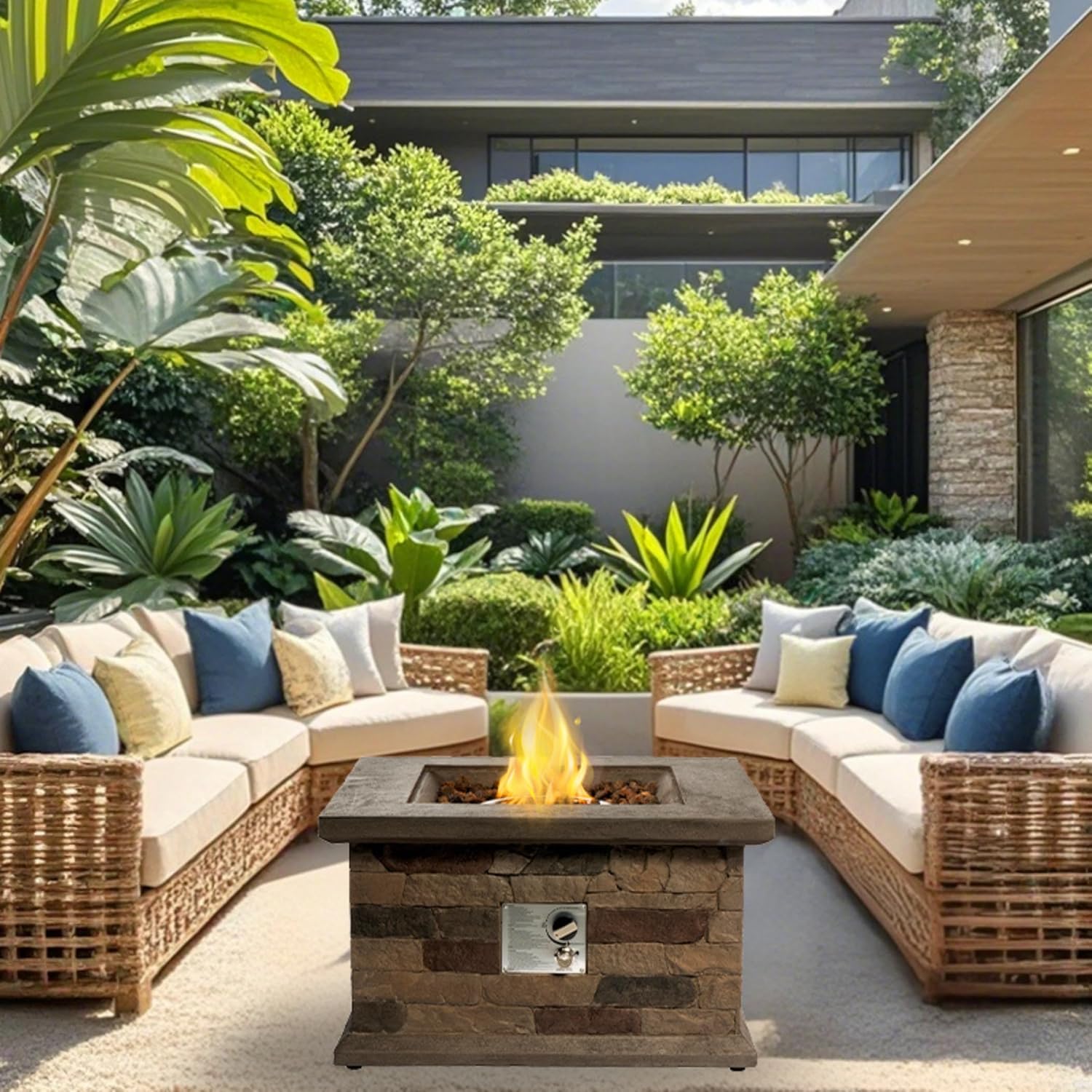 Fire Pit Series Stainless Steel Round (28 Inch Square)