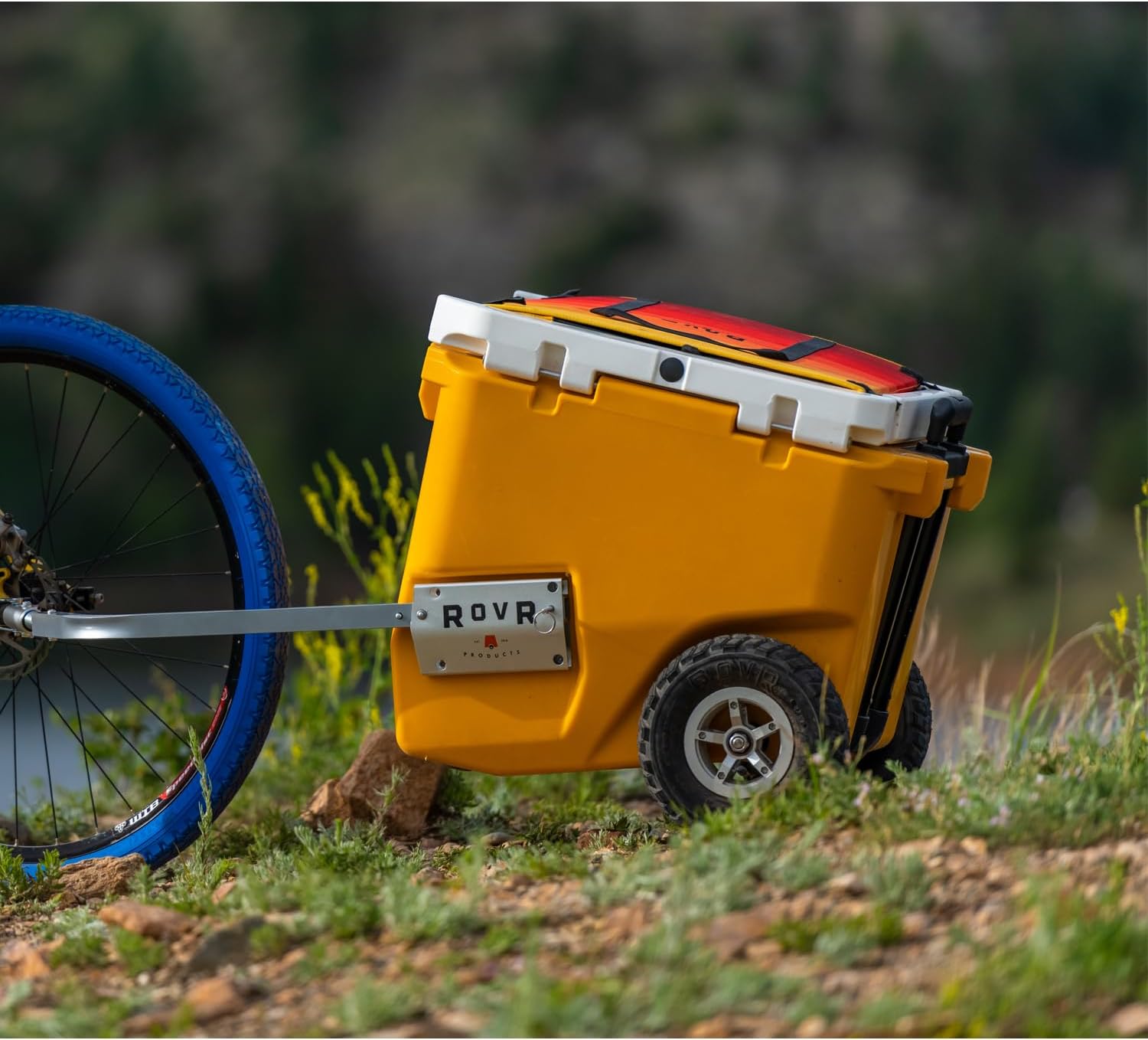 RovR BikR Kit - Compatible with Rollr Wheeled Coolers - Camping Cooler Transportation Bike Accessory