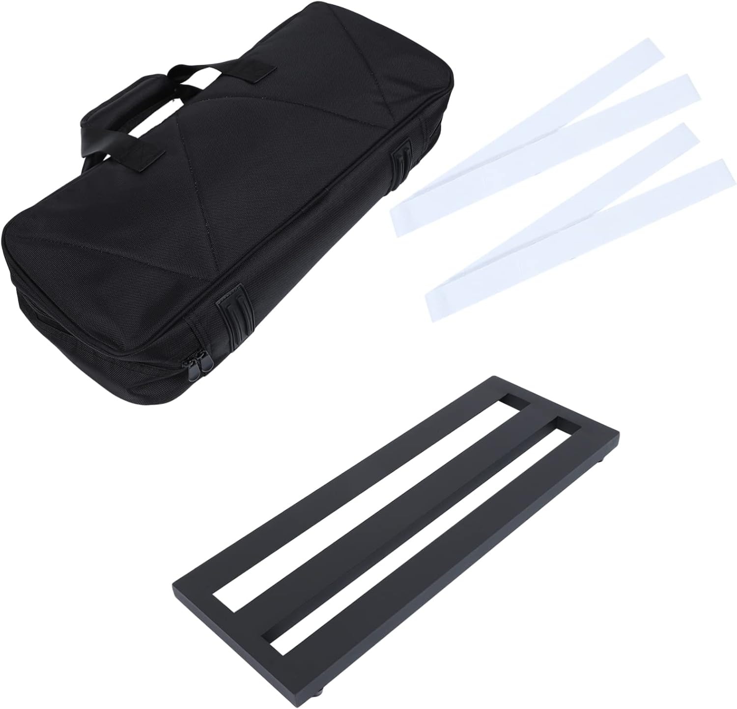 TOYANDONA 1set Guitar Effect Bracket Pedal Board Bag Secure Fixing Belts for Electric Guitar Performance and Storage