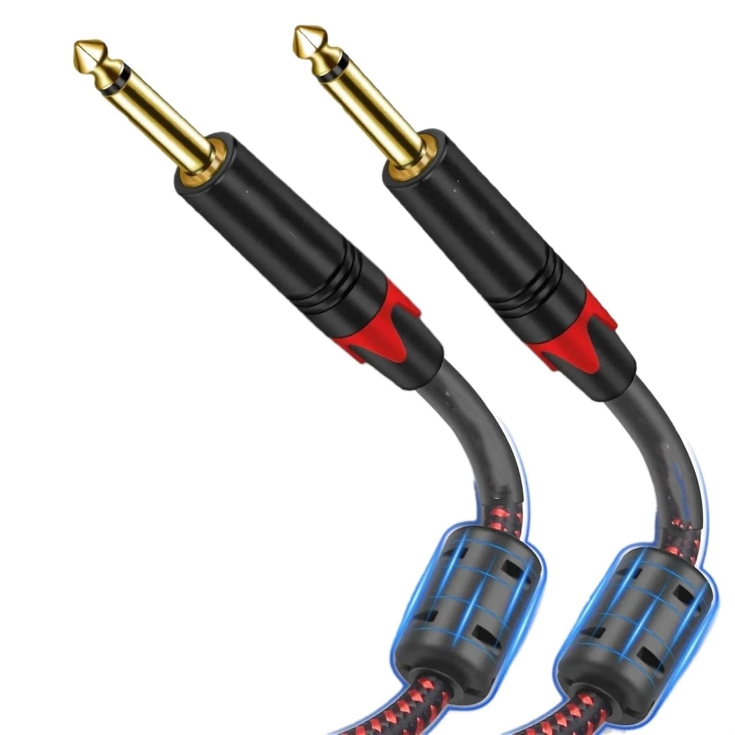 TSTS Guitar Audio Cable Instrument Cable 6.35mm Mono 1/4