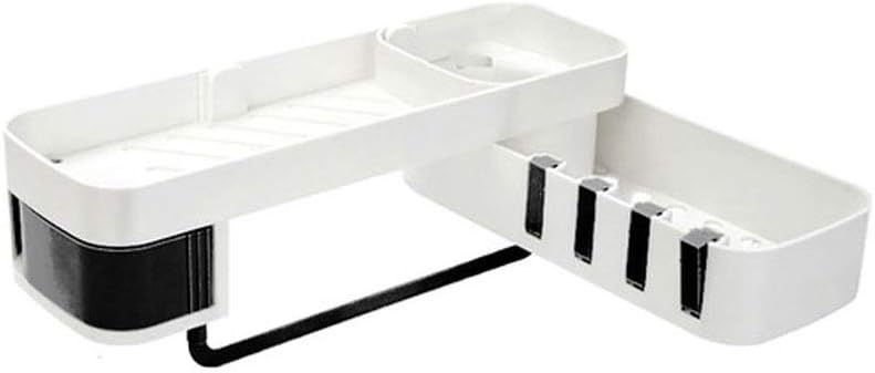 VIDI 1 Pcs Corner Shower Shelf Bathroom Shampoo Holder Kitchen Storage Rack Organizer Wall Mounted Type