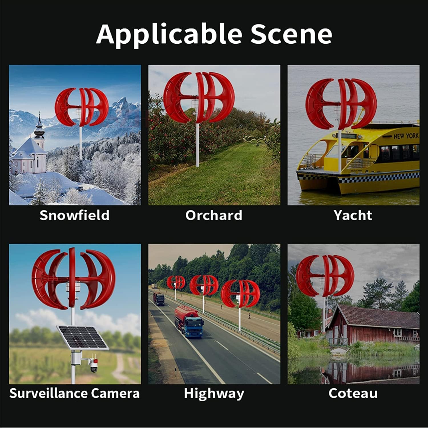 5000W Wind Generators for Home Use Kit, Motor Kit Vertical Axis Windmill Energy+ Small Wind Turbine Generator for Home Use