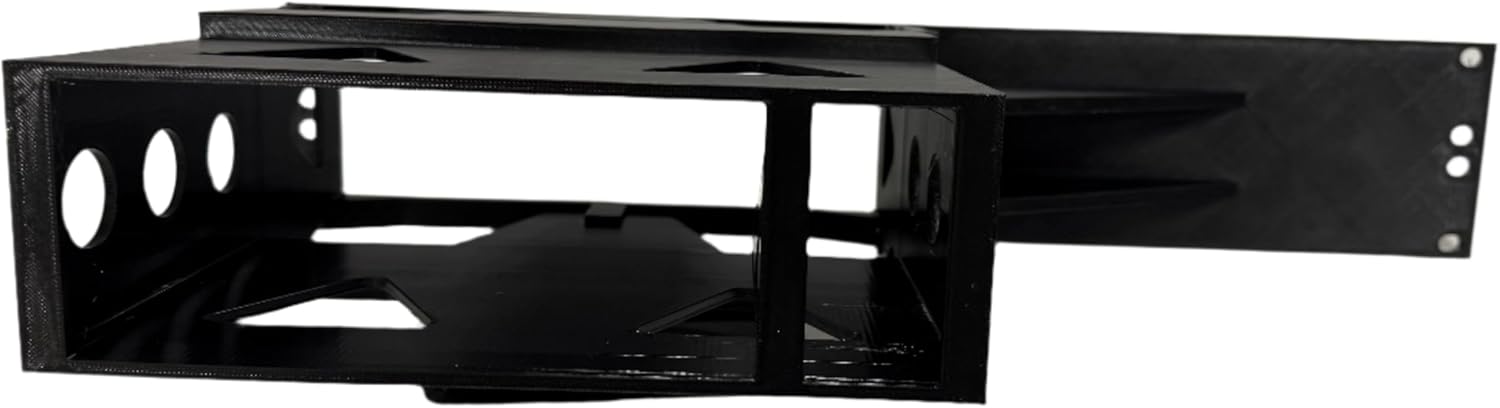 RackStackMount Rack Mount Kit, Single Unit, Black for Single Sonos AMP