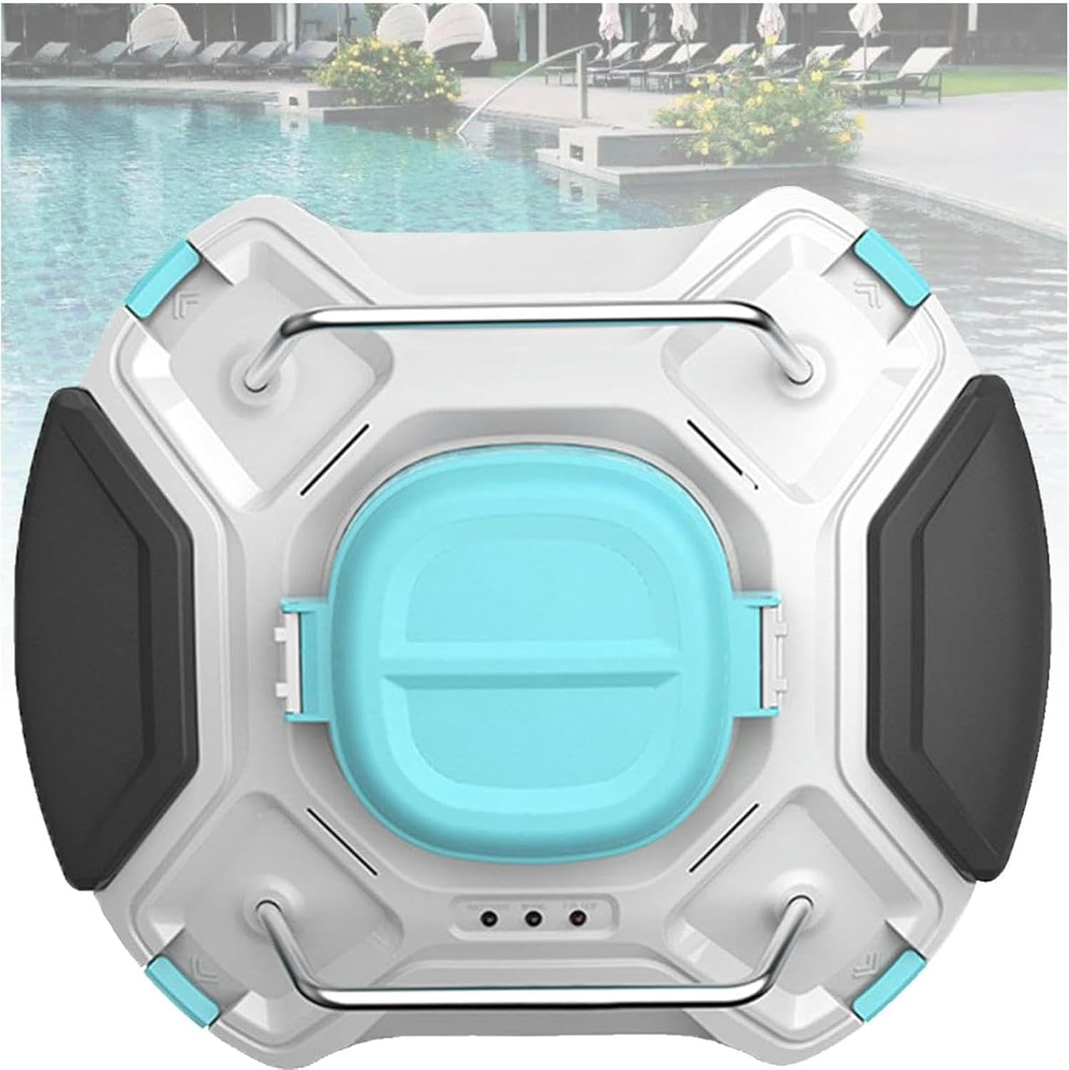 Fully Pool Vacuum Cleaner Cordless Robotic Swimming Pool Cleaner Wall-Climbing Underwater Cleaner with Top Load Filter and Smart Navigation