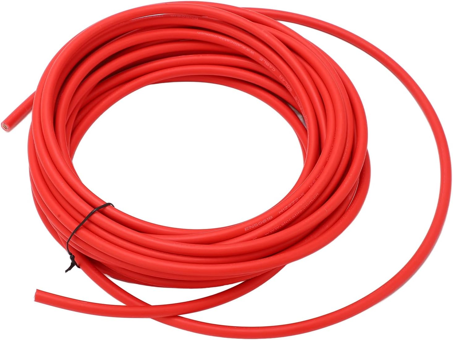 Solar Panel Wire, Solar Panel Wire Solar Photovoltaic Cable XLPE Energy Saving Tinned Copper Wire Solar, Solar & Wind Power Parts & Accessories (Red 6mm² 50m)
