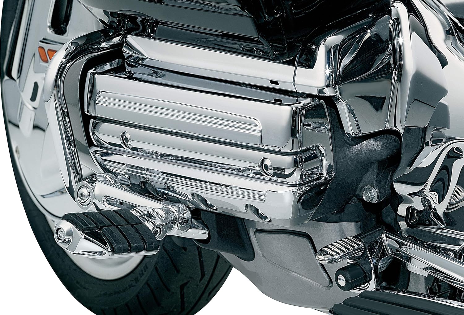 Kuryakyn 3901 Motorcycle Accent Accessory: Lightning Valve Covers for 2001-17 Honda Gold Wing GL1800, F6B, and Valkyrie Motorcycles, Chrome