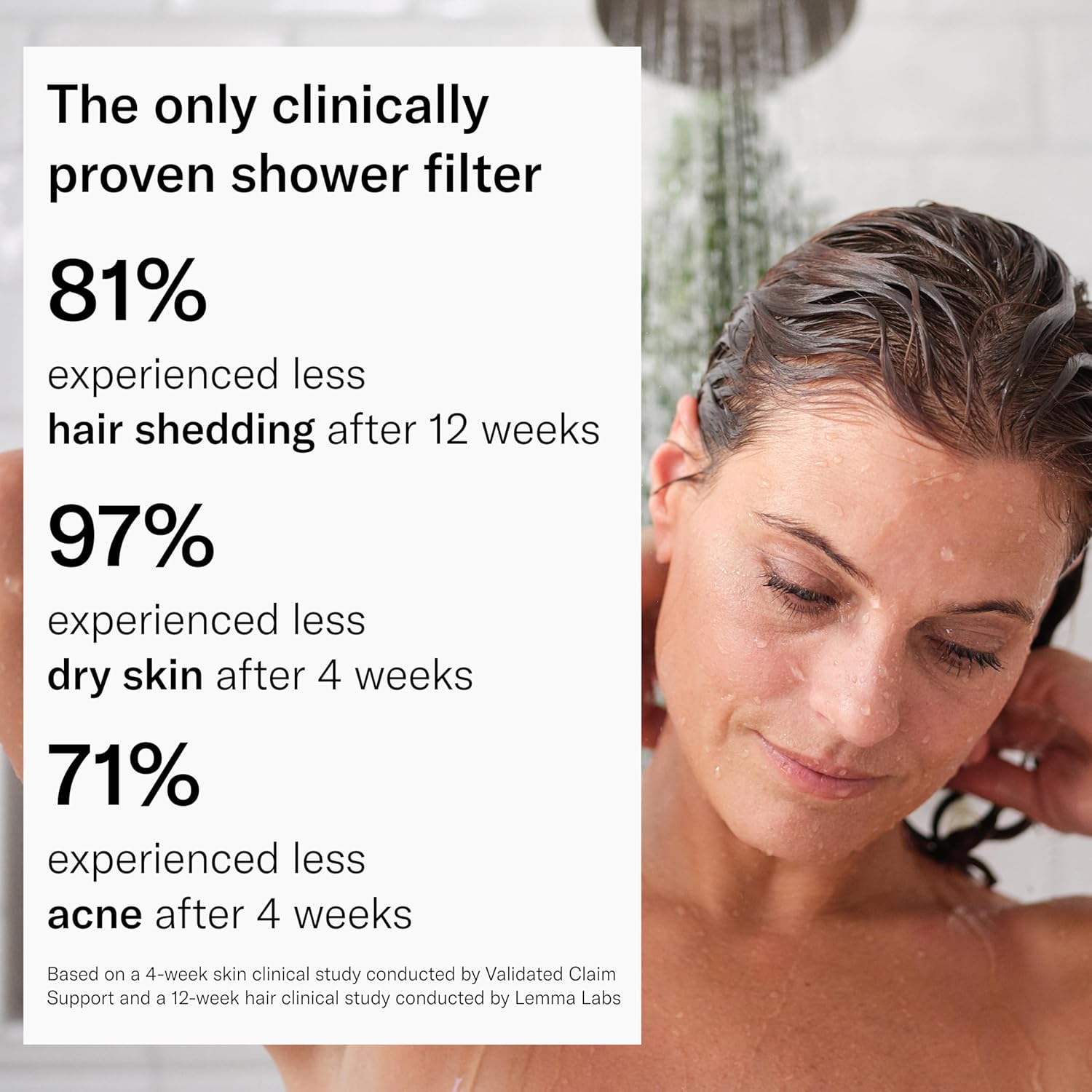 THE JOLIE FILTERED SHOWERHEAD with Shower Filter System- High Pressure Showerhead, Hair and Skincare Accessory to Improve Beauty and Personal Care Routine (New Modern Chrome)