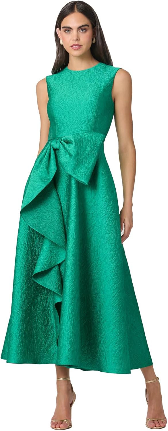 Shoshanna Women's Midnight Emerald Jacquard Laura Dress