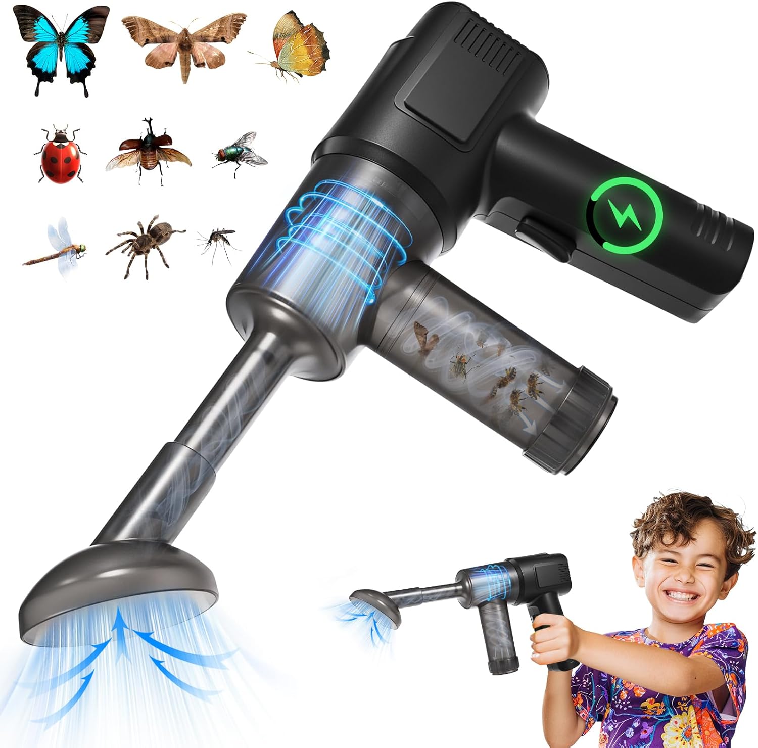 2025 Bug Vacuum Catcher,Spider Insect Catcher,Cordless Handheld Vacuum Cleaner for Car Bug Catcher Indoor 3241010