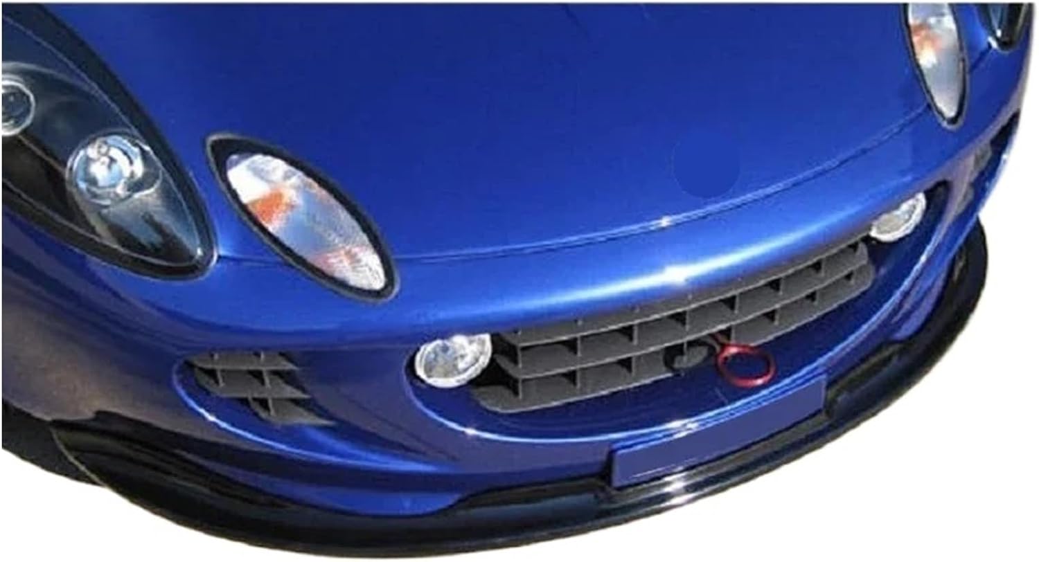 Car Accessories 2001-2011 Compatible for Lotus Elise S2 EPA Style Carbon Fiber Front Lip Glossy Fibre Bumper Splitter with Undertray Body Kit(Black)