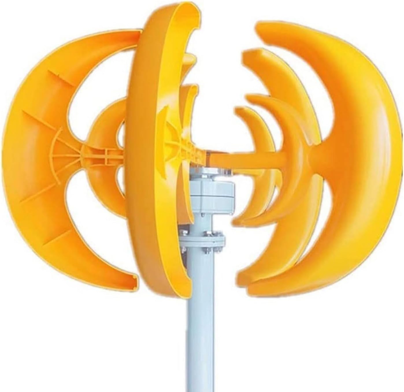 5 Blades 800W 12V/24V Wind Turbine with MPPT Controller, Lantern Vertical Axis Wind Turbine Generator Kit Three-Phase Permanent Magnet Alternator (24.0, Volts)