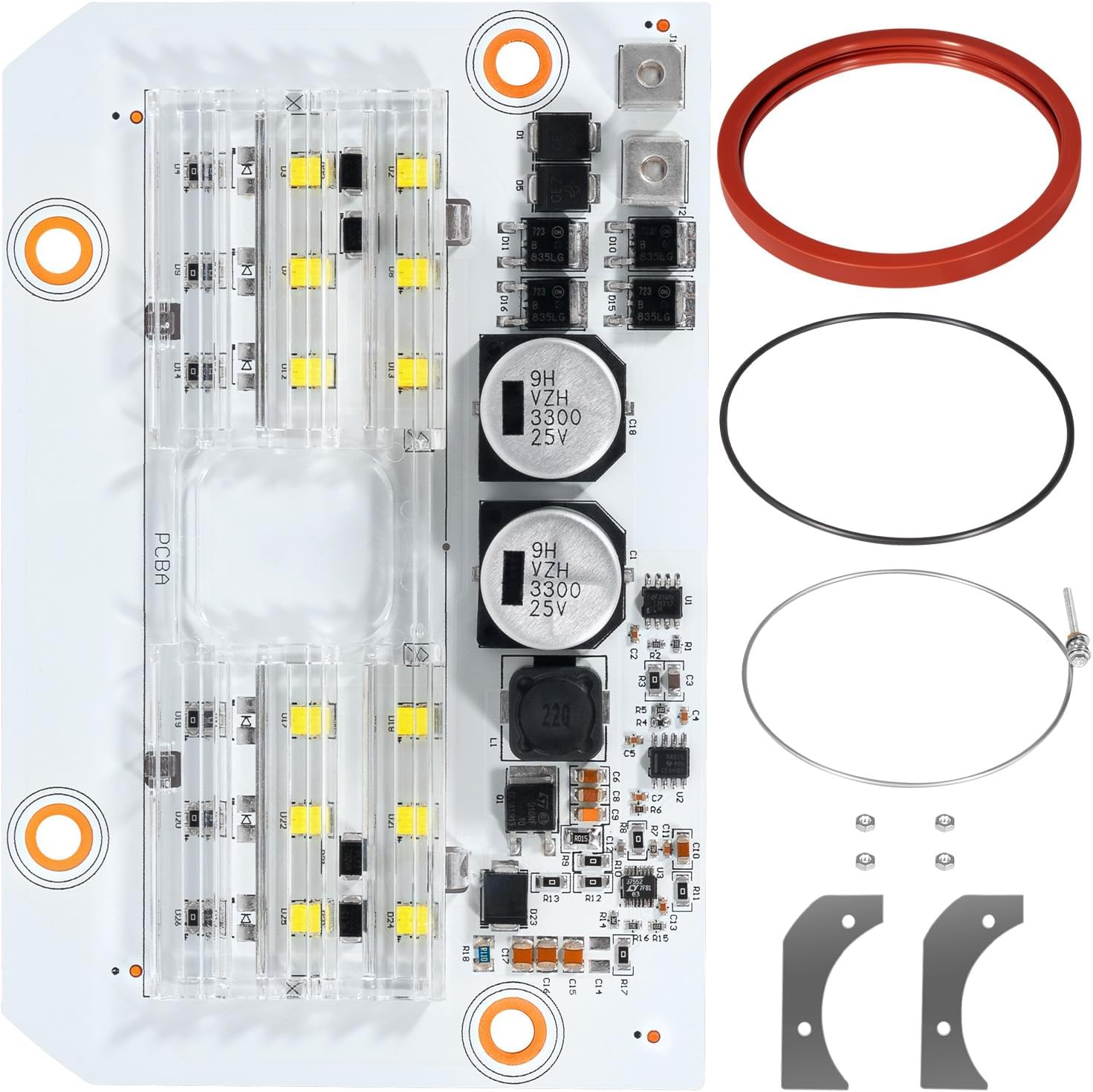 619917Z 500W Led Light Engine Circuit Board PCBA Kit Replacement for IntelliBrite 5G White LED 55W Pool Light 2nd Generation 2011-Current 601300 601301 601302 601303 601304 601305 601306 601307 601308