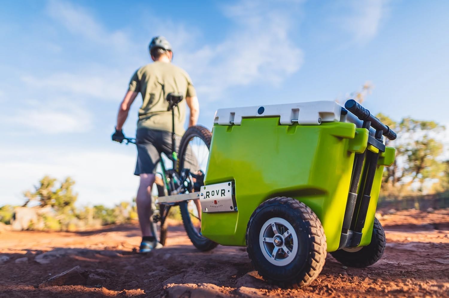 RovR BikR Kit - Compatible with Rollr Wheeled Coolers - Camping Cooler Transportation Bike Accessory