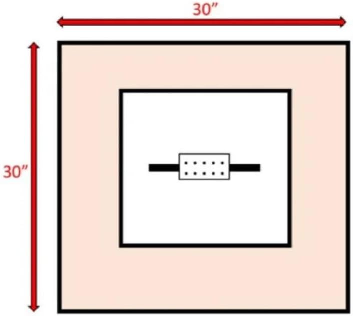Outdoor Steel Propane Fire Pit Table with Powder Coated Finish and Lava Rocks for Backyard Patio Deck Use