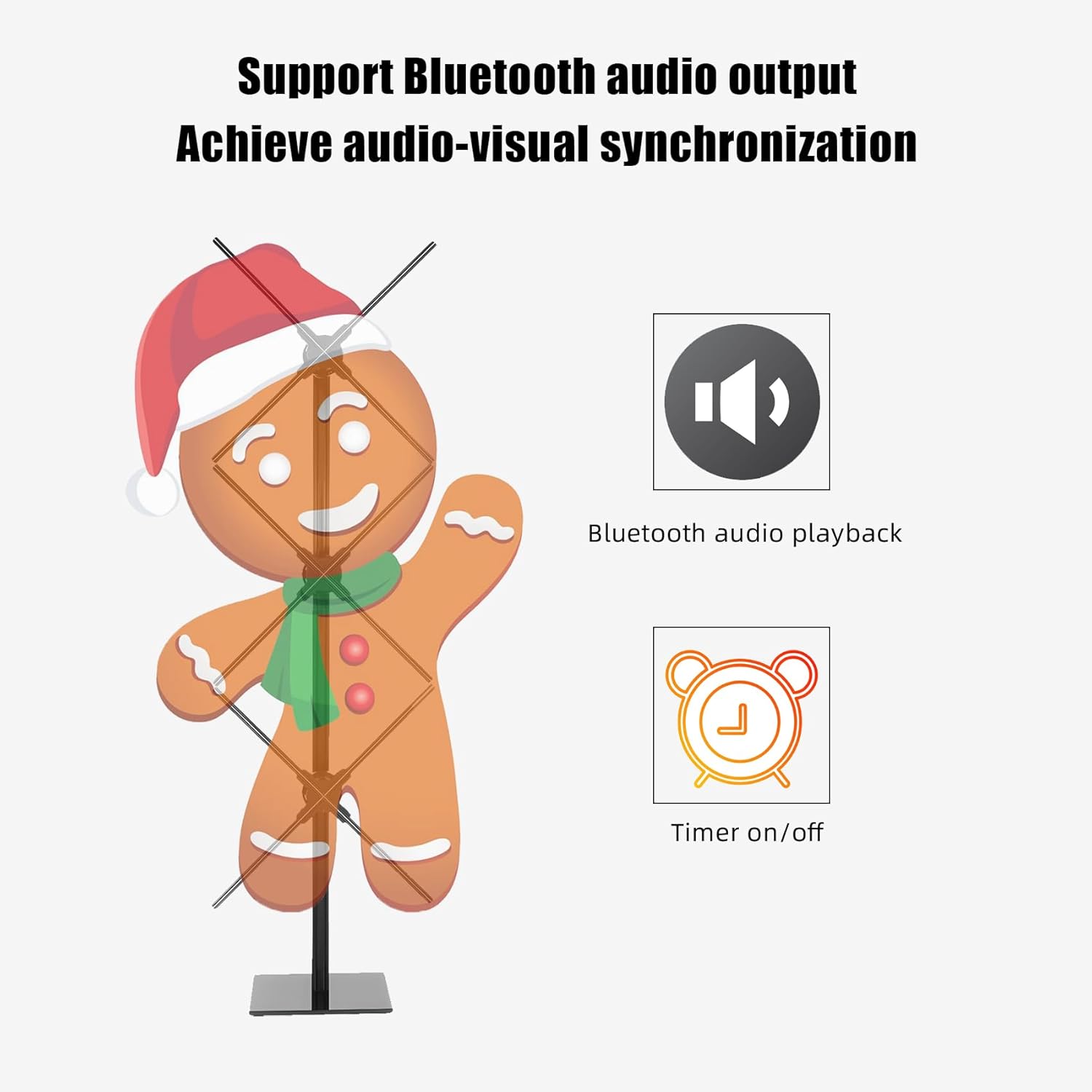 3D Hologram Fan Splicing 25.6