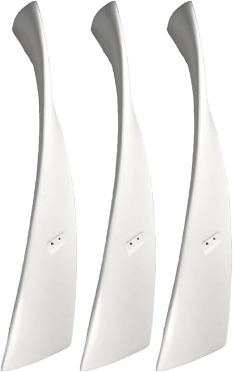 3pcs Wind Blade Nylon Fiber Blade, Wind Turbine Generator Windmill Power Charge Accessories for All Wind Generator(White)