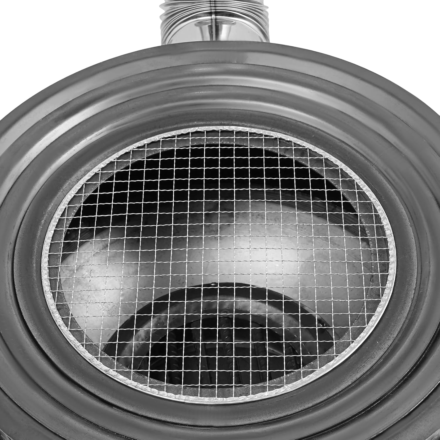 Wood Burning Stove,Black Wood Burning Firepit with 3 Wok Rings,Freestanding Multifunction Wood Burning Stove for Outdoor/Backyard Use