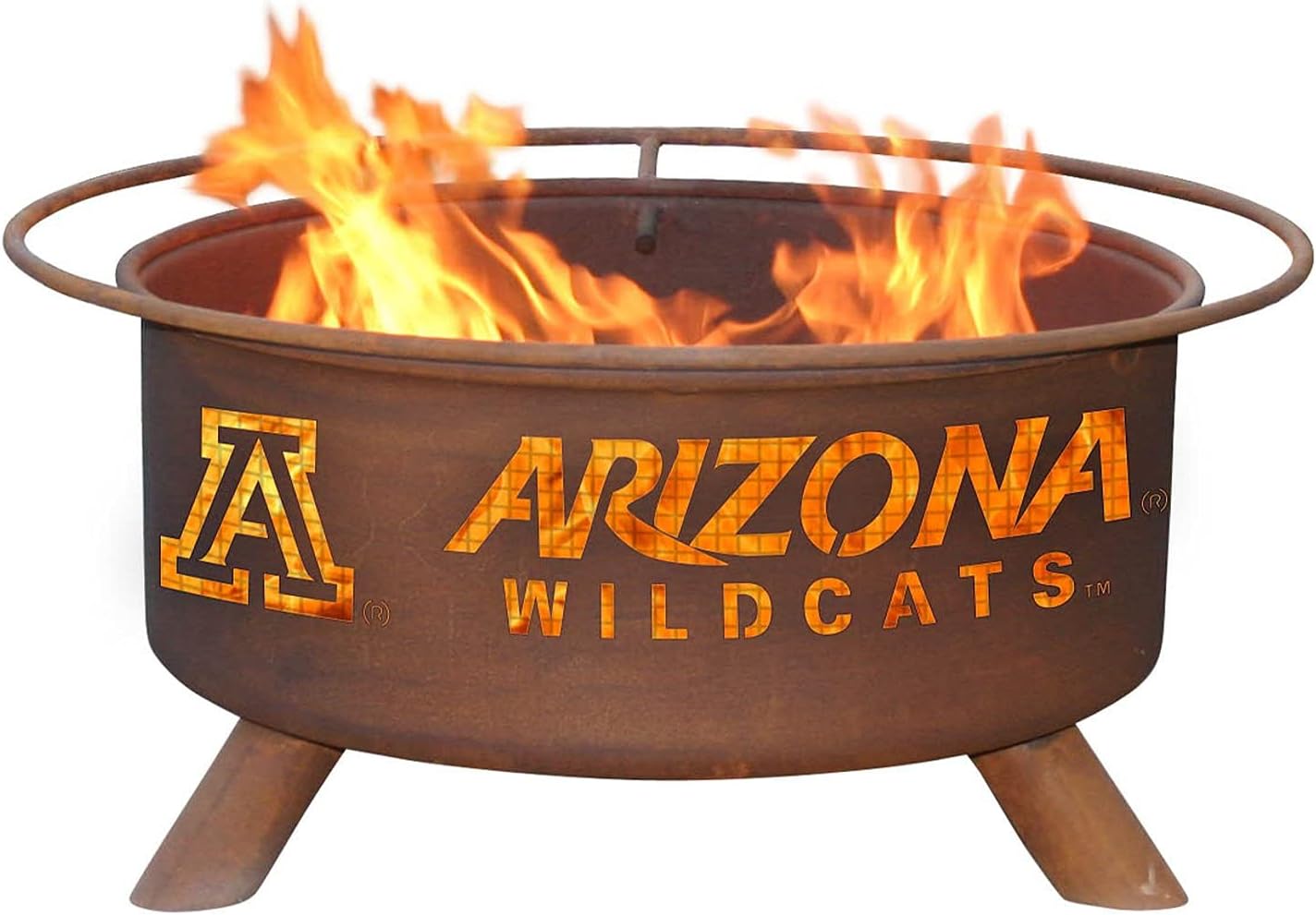Patina Products F401 Arizona Steel Outdoor Fire Pit - 24 x 24 x 11 inch - Natural Rust Patina Finish