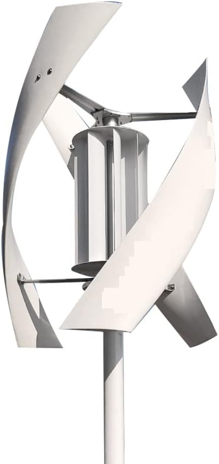 Wind Turbine Generator Kit, 2000w Vertical Axis Wind Turbine Generator Complete Set 48v Windmill AC Output Household Kit with Controller Inverter for Hybrid Solar Wind System(48V)