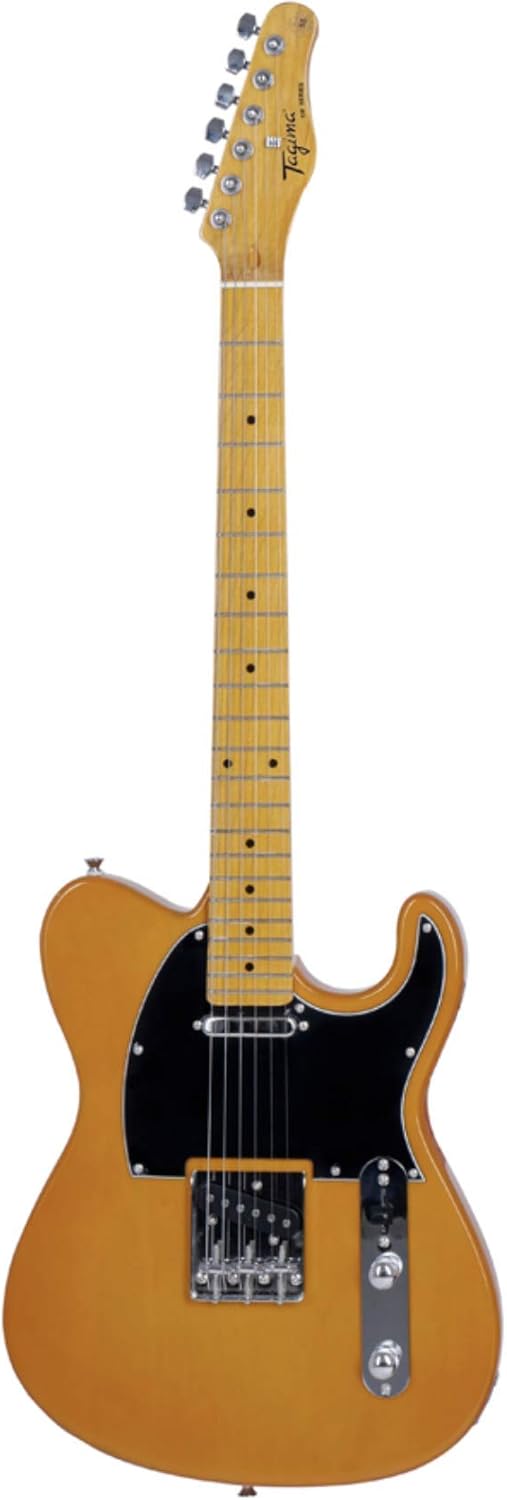 Tagima TW55 solid body electric guitar Butterscotch Black