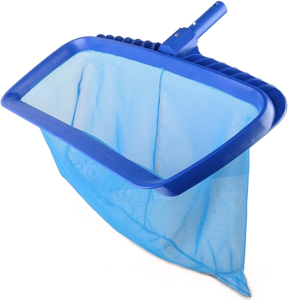 Generic Pool Skimmer Net Heavy Duty Leaf Rake for Cleaning Swimming Pool and Pond, Blue