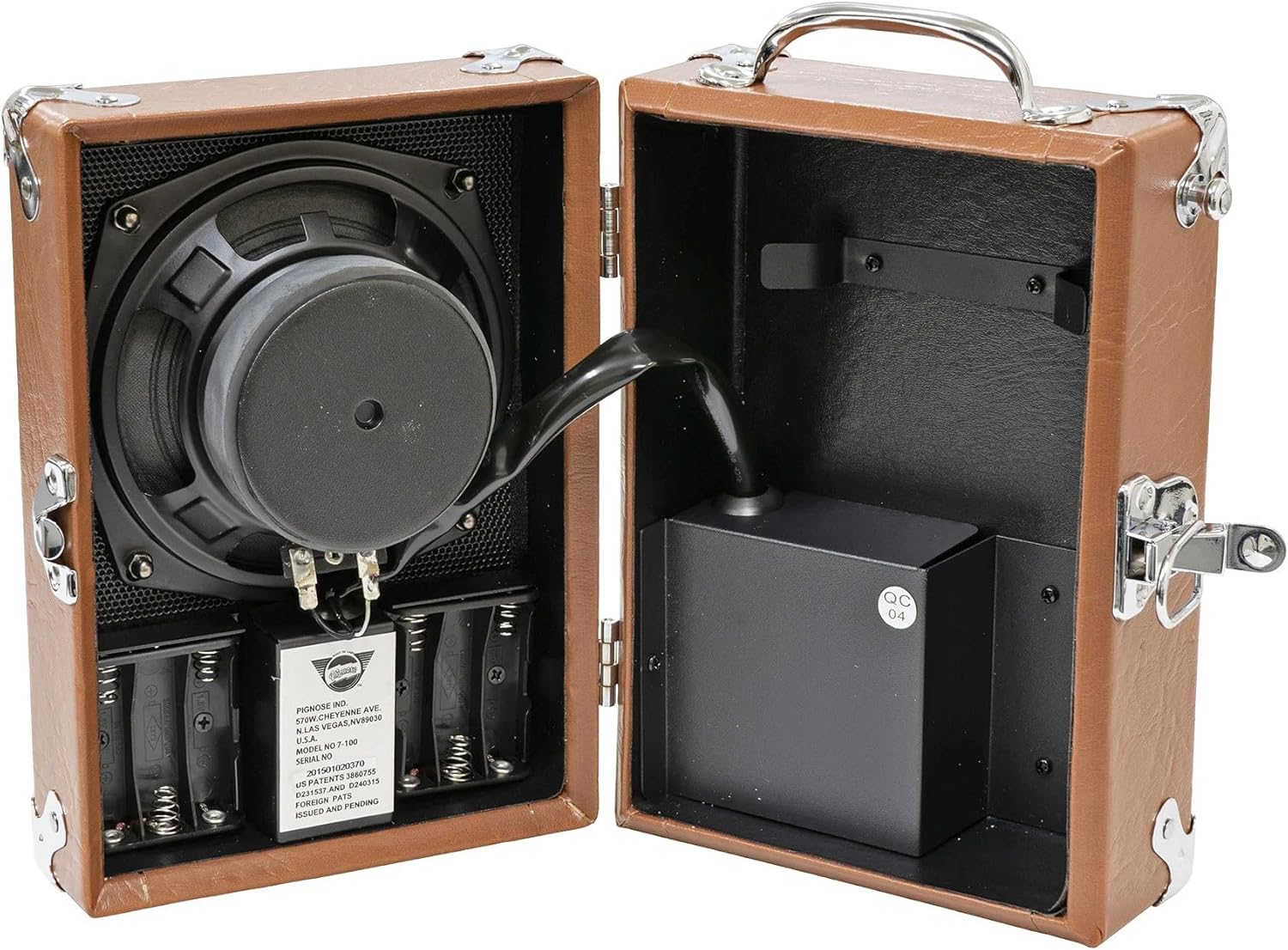 Pignose Legendary 7-100 Portable Guitar Amplifier with Tonebird Bundle Featuring AC Power Supply, Cable, Can Operate on Batteries - Brown Tolex Finish BR