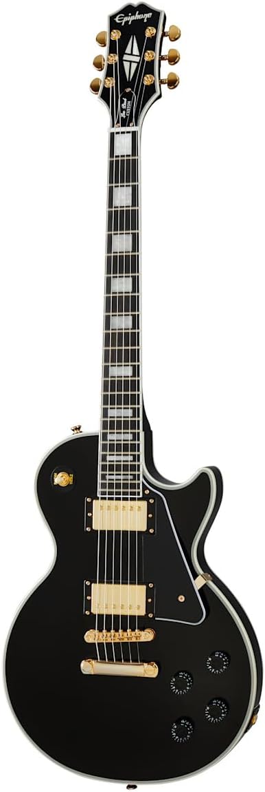 Epiphone Inspired by Gibson Les Paul Custom, Ebony with Bag