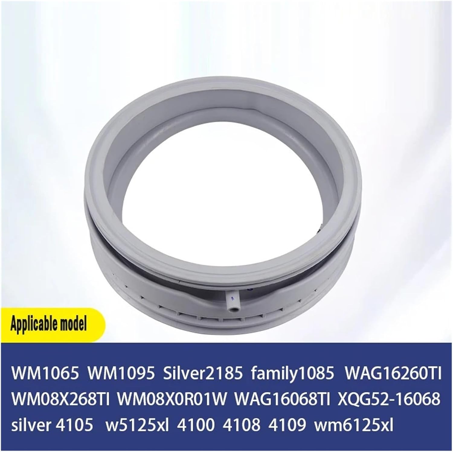 Drum Washing Machine Sealing Ring, Compatible For Siemens ， Compatible For Bosch ， Rubber Door Sealing Ring IQ300IQ500 Accessory Replacement(V)
