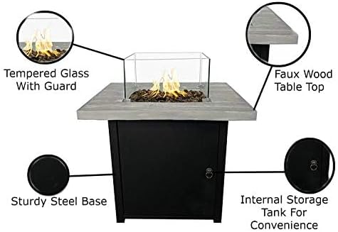 Fibre Reinforced Concrete Propane Fire Pit Table