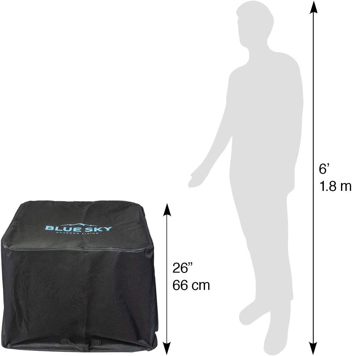 Blue Sky Outdoor Living Badlands 3-Piece Fire Pit Accessory Pack with Fire Pit Cover, Grate, and Fire Poker for Badlands 29.5