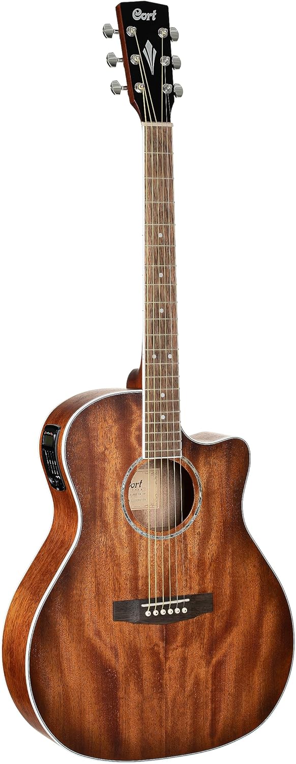 Cort Grand Regal Series GA-MEDX Acoustic-Electric Guitar, Open Pore
