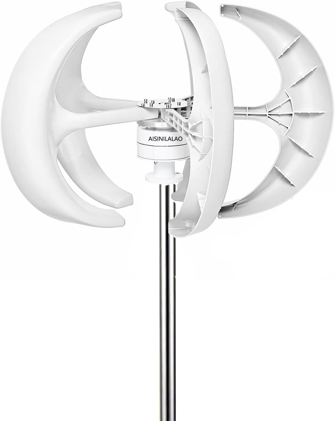 10000W DC 12V 24V Low Wind Speed Starting Wind Turbine Generator Vertical Wind Generator Kit with Wind Controller Kit, Wind Generator 48V Kit(White)