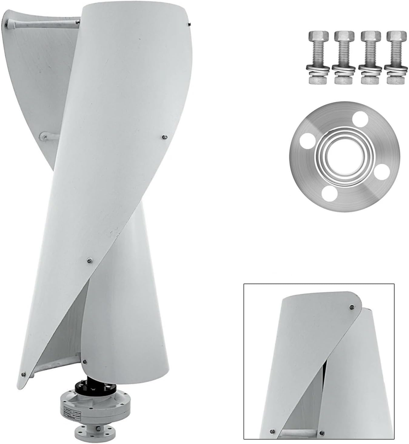 Wind Turbine Generator Kit, Magnetic Levitation Axis Vertical Wind Turbine nerator with Controller 12V for Hybrid Solar Wind System