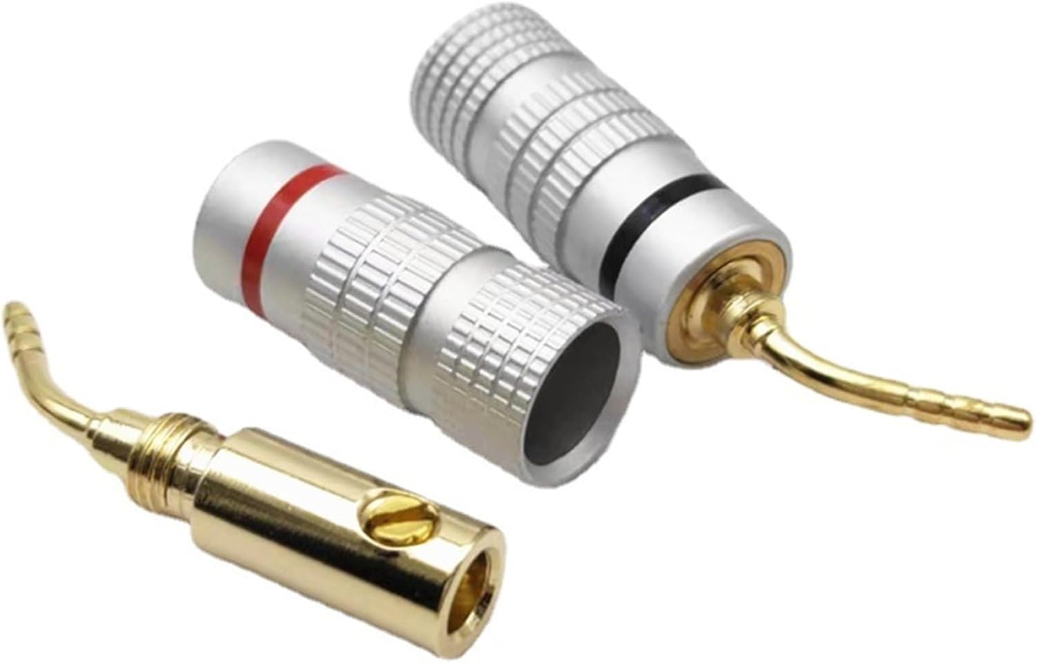 4mm Banana Plugs Speaker/Amplifier Cable Connectors Banana Plugs Audio Jack Speaker Plugs Audio Connector(50 Pieces)