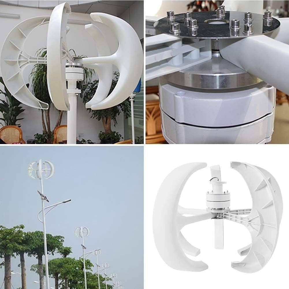 1200W Wind Turbine Generator - Low Noise, Low Wind Speed Start, 12V/24V Windmill with Controller for Home Use - Efficient Renewable Energy Solution