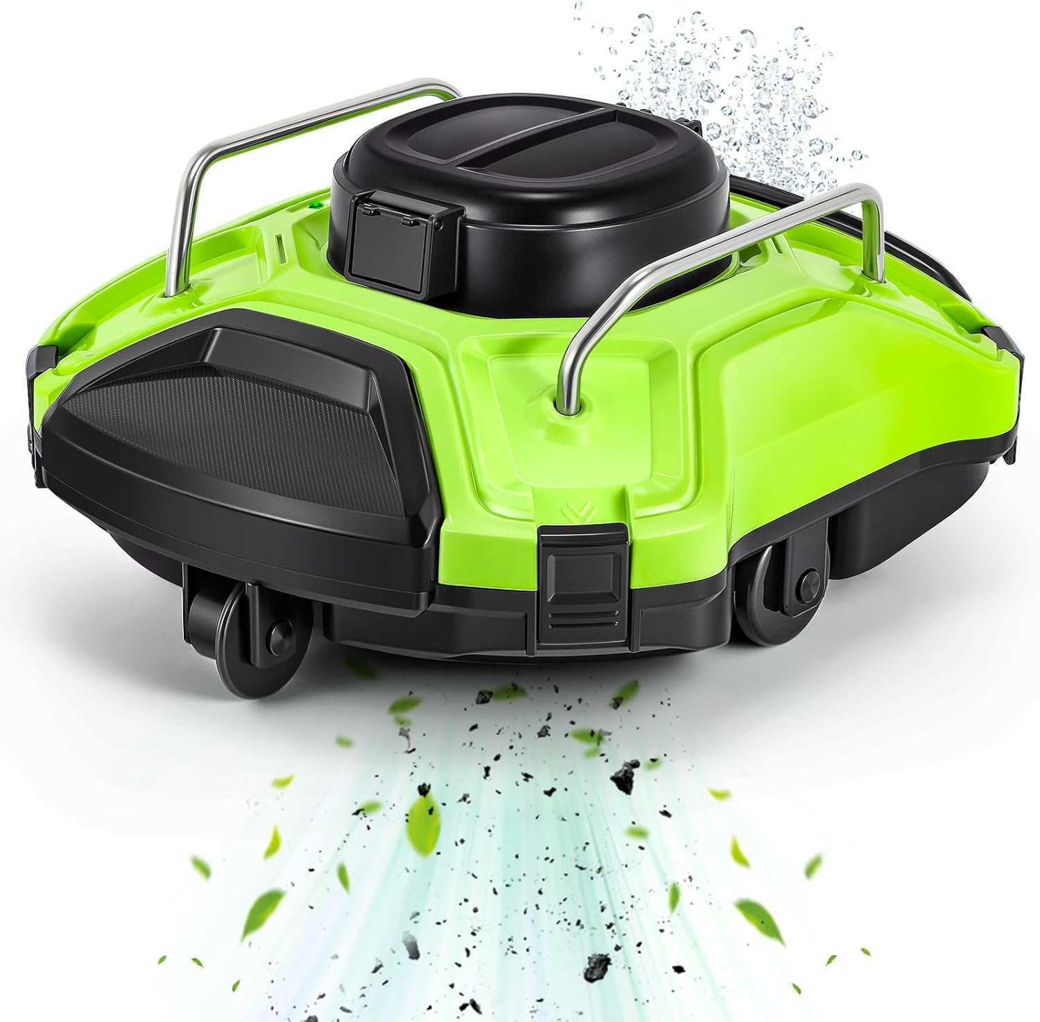 【2025 Upgraded】 Cordless Robotic Pool Vacuum Pool Cleaner Automatic Pool Cleaning Robot 25° Climbing, 120Mins Running Time, Self-Parking, Powerful Suction Pool Cleaner Vacuum Irregular Swimming Pools