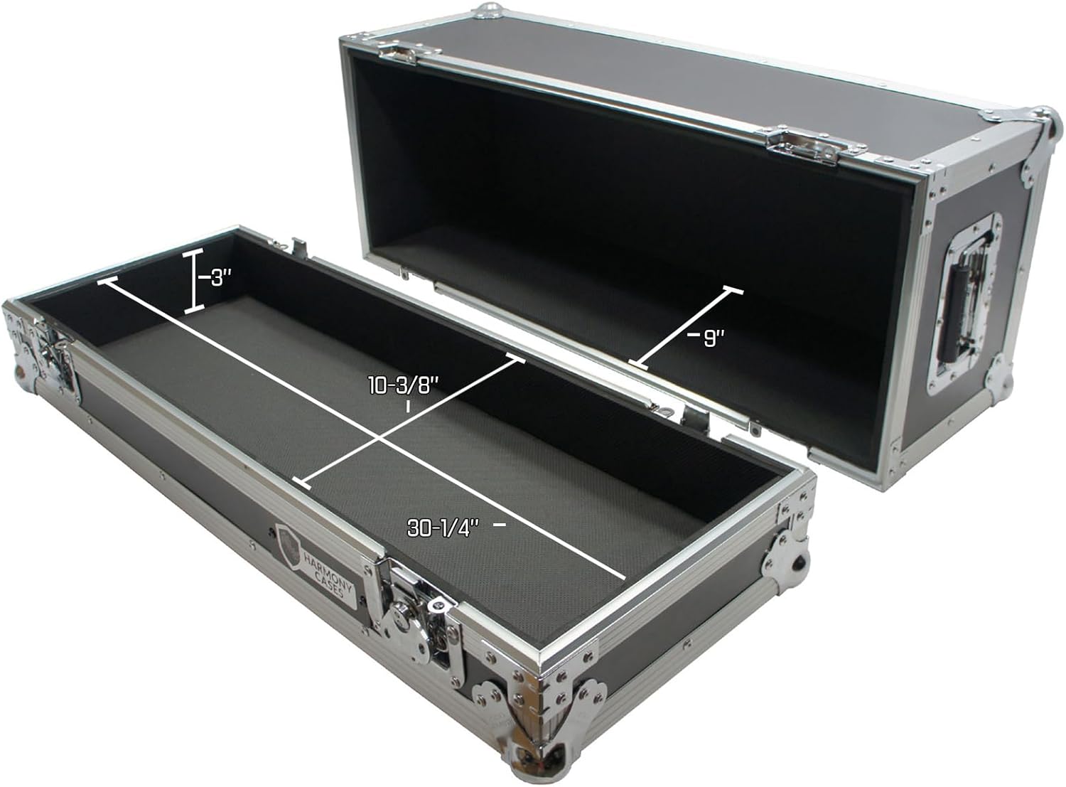 Harmony Audio Cases HCGCAMPHEAD Large Universal Guitar Amp Head Flight Custom Case