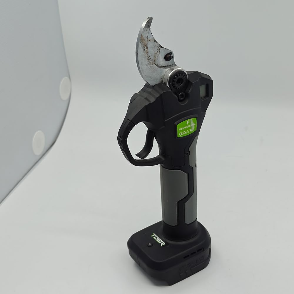 TDER Electric Pruning Shears for 20V Battery, Portable Cordless Pruning Shears with LCD Display＆SK5 Blades, Adjustable Cutting Diameter 0.8-1.2 Inch (NO Battery)