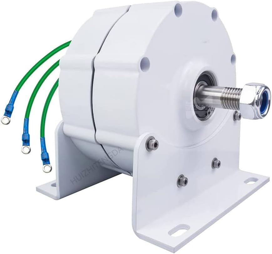 Portable Vertical Wind Power Turbine Generator Kit Low RPM 12V-220V Gearless Permanent Magnet AC Alternators (12000W)