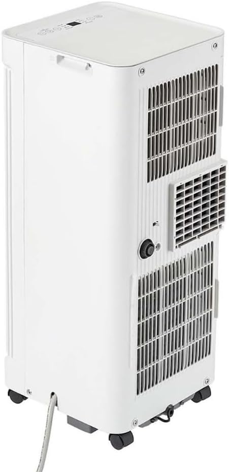 Midea 6,000 BTU DOE Smart Portable Air Conditioner, for spaces up to 250 sq. ft., 870 watts, 3-in-1 comfort: Air Conditioning, Fan, and Dehumidifier, Built-in Wheels - MAP06S1JWT-B